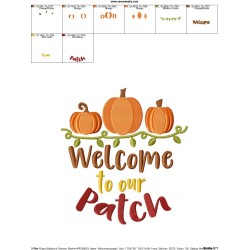 Welcome To Our Patch Lettering Embroidery Design Pattern-3