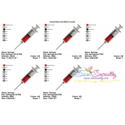 Syringe Embroidery Design Pattern-2