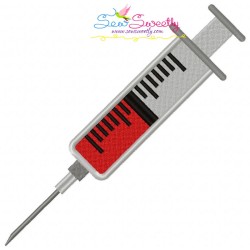 Syringe Embroidery Design Pattern-1