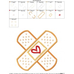 Bandage Applique Design Pattern-3