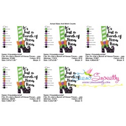 It's Just a Bunch of Hocus Pocus Lettering Embroidery Design Pattern-2