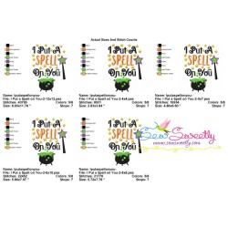 I Put a Spell on You-2 Lettering Embroidery Design Pattern-2