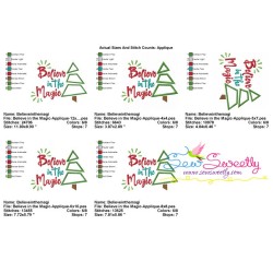 Believe in the Magic Lettering Applique Design Pattern-2