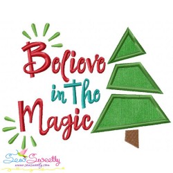 Believe in the Magic Lettering Applique Design Pattern-1