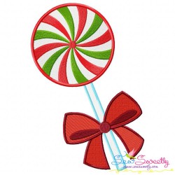 Swirl Lollipop Ribbon Embroidery Design Pattern-1