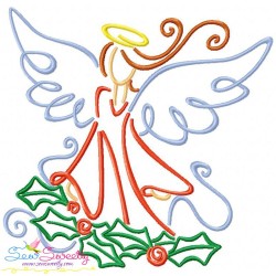 Christmas Swirls Embroidery Design Bundle-2