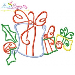 Christmas Swirls Embroidery Design Bundle-8