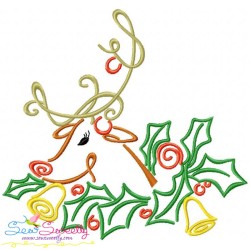 Christmas Swirls Embroidery Design Bundle-9