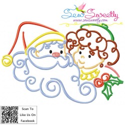 Christmas Swirls Embroidery Design Bundle-5