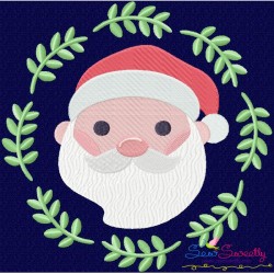 Christmas Frame Santa-2 Embroidery Design Pattern-1