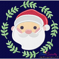 Christmas Frame Santa-2 Applique Design Pattern-1