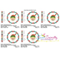 Christmas Frame- ELF Embroidery Design Pattern-2