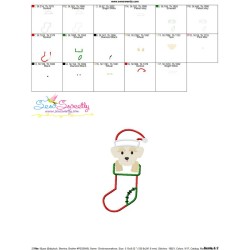 Christmas Maltese Dog Applique Design Pattern-3