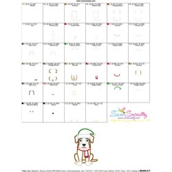 Christmas Boxer Dog Applique Design Pattern-3