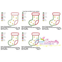 Christmas Stocking-2 Applique Design Pattern-2