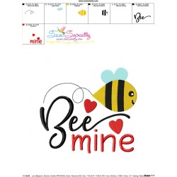 Bee Mine-3 Embroidery Design Pattern-3