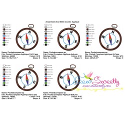 Pocket Compass Applique Design Pattern-2