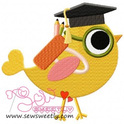 Student Bird Embroidery Design Pattern-1