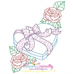 Valentine's Day Color Work Embroidery Design Bundle-5