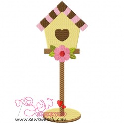 Bird House-1 Embroidery Design Pattern-1