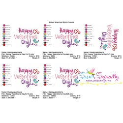 Happy Valentine's Day Embroidery Design Pattern-2