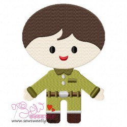 Army Boy-1 Embroidery Design Pattern-1