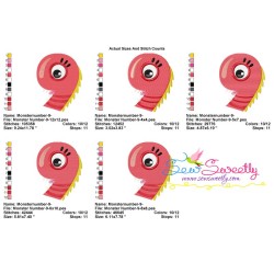 Monster Number-9 Embroidery Design Pattern-2
