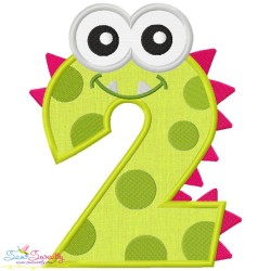 Monster Number-2 Applique Design Pattern-1