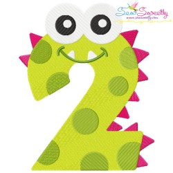 Monster Numbers Embroidery Design Bundle-4