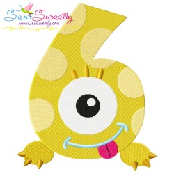 Monster Numbers Embroidery Design Bundle-8