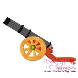 Classic Cannon Embroidery Design Pattern-1