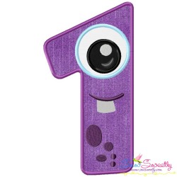 Monster Numbers Applique Design Bundle-3