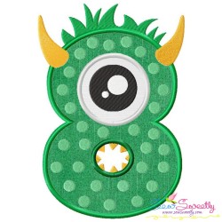 Monster Numbers Applique Design Bundle-10