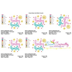 Baby Bash Lettering Embroidery Design Pattern-2