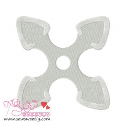Shuriken-2 Embroidery Design Pattern-1