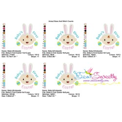 Baby's First Easter Lettering Embroidery Design Pattern-2