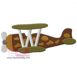 Classic Fighter Plane-2 Embroidery Design Pattern-1