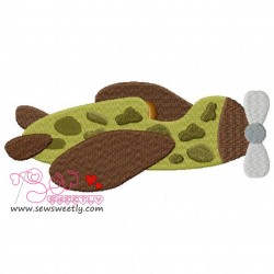 Classic Fighter Plane-1 Embroidery Design Pattern-1