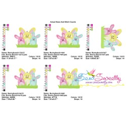 Bunny Bunch Machine Embroidery Design Pattern-2