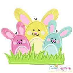 Bunny Bunch Applique Design Pattern-1