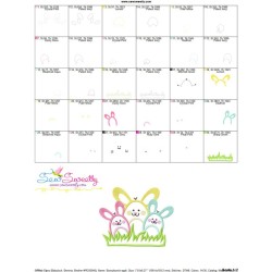 Bunny Bunch Applique Design Pattern-3