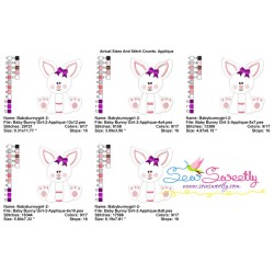 Baby Bunny Girl-2 Applique Design Pattern-2