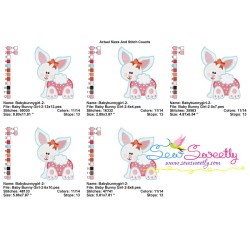 Baby Bunny Girl-1 Embroidery Design Pattern-2