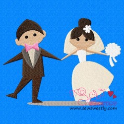 Happy Wedding-1 Embroidery Design Pattern-3