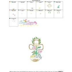 Satin Stitch Cross-10 Embroidery Design Pattern-3