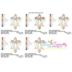 Satin Stitch Cross-5 Embroidery Design Pattern-2