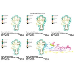 Satin Stitch Cross-3 Embroidery Design Pattern-2