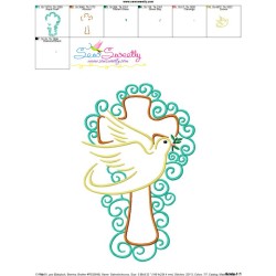 Satin Stitch Cross-3 Embroidery Design Pattern-3