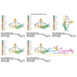 Satin Stitch Cross-2 Embroidery Design Pattern-2