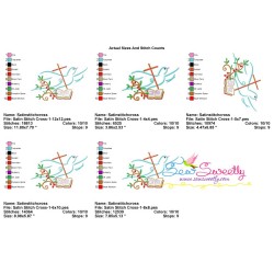 Satin Stitch Cross-1 Embroidery Design Pattern-2